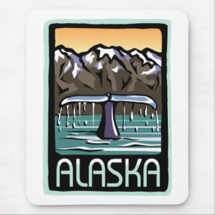 Swimmin' in Alaska Mouse Mat