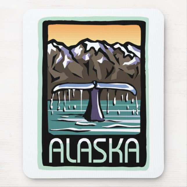 Swimmin' in Alaska Mouse Mat (Front)
