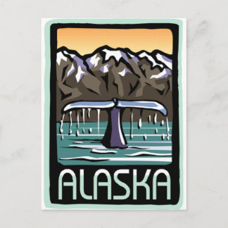 Swimmin' in Alaska Postcard