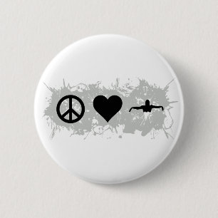 Swimming 6 Cm Round Badge