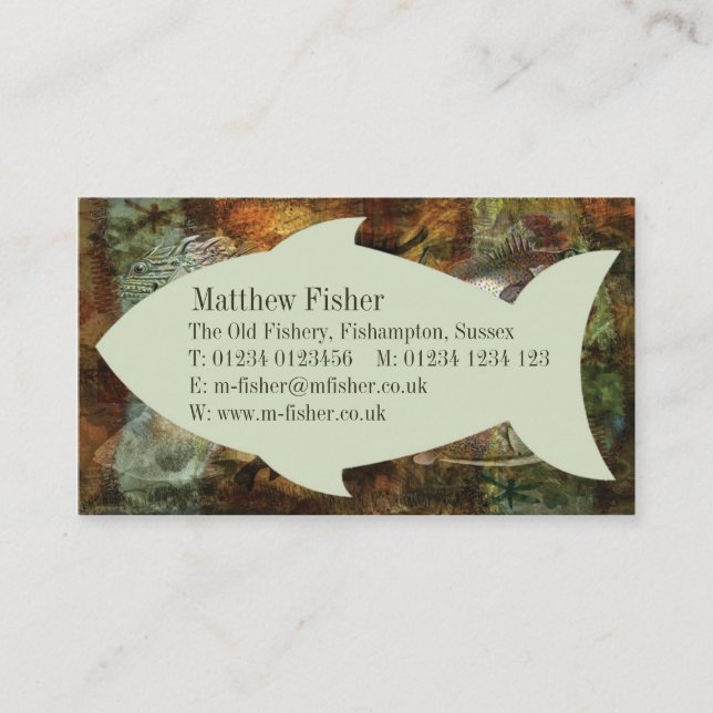 Swimming Against the Tide Business Card (Front)