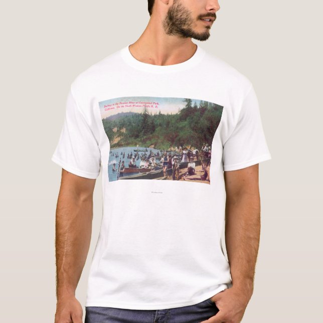 Swimming and Boating on the Russian River T-Shirt (Front)