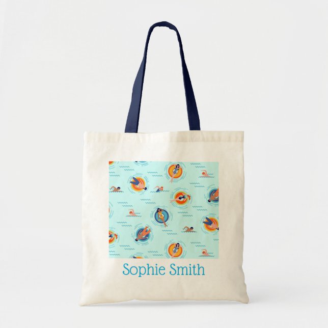 Swimming bag cute swimmers in pool (Front)