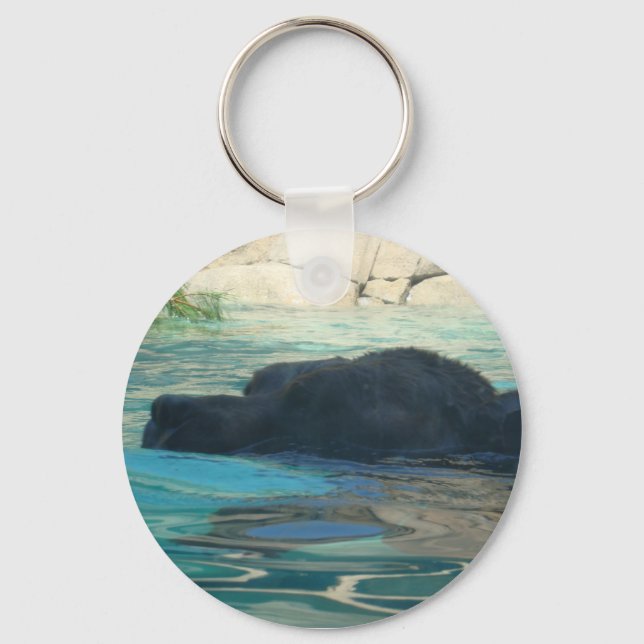 Swimming Bear Key Ring (Front)