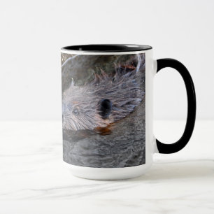 Swimming Beaver Wildlife Gift Mug