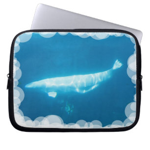 Swimming Beluga Whales Notebook Sleeve