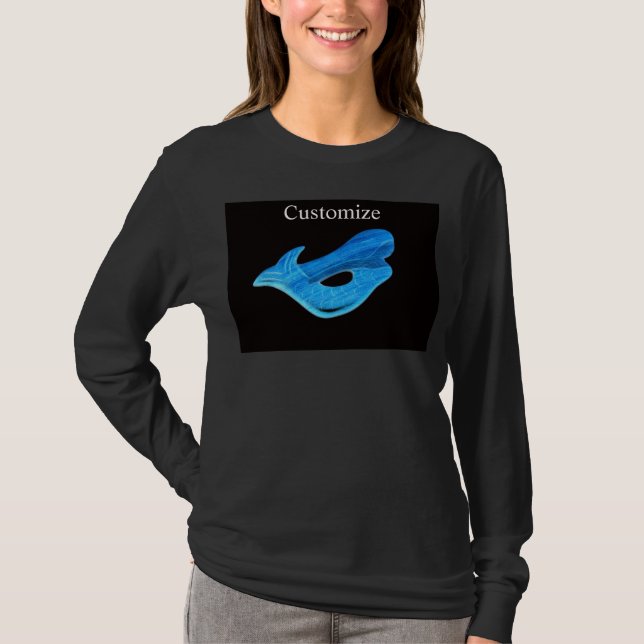 swimming blue mermaid T-Shirt (Front)