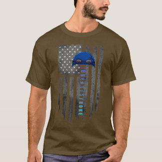 Swimming Breaststroke Swimmer Funny Goggles Cap Lo T-Shirt