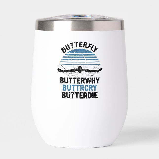 Swimming - Butterfly Butterwhy Swimming Gift (Front)