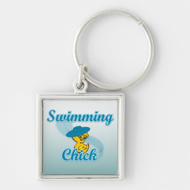 Swimming Chick #3 Key Ring (Front)