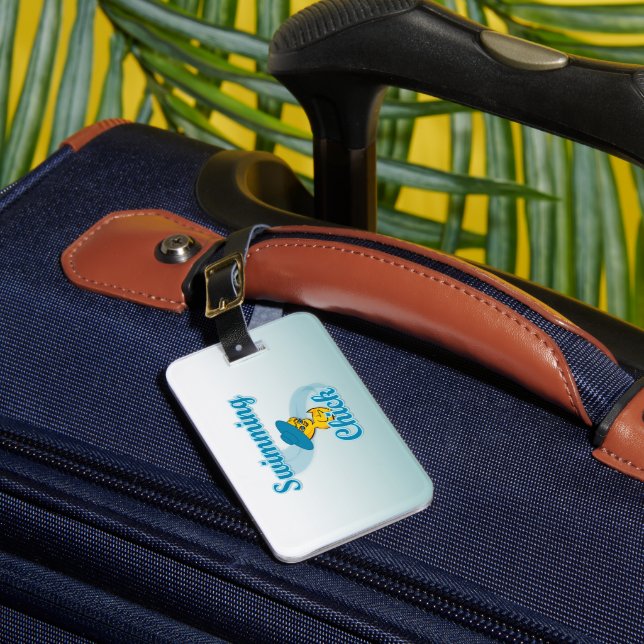 Swimming Chick #3 Luggage Tag (Front Insitu 1)