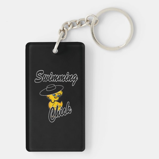 Swimming Chick #4 Key Ring (Back)