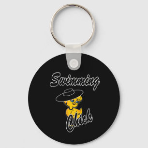 Swimming Chick #4 Key Ring