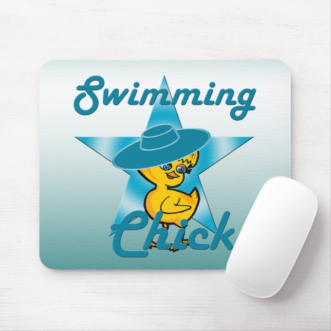 Swimming Chick #7 Mouse Mat (With Mouse)