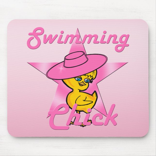 Swimming Chick #8 Mouse Mat (Front)