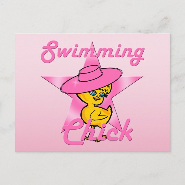 Swimming Chick #8 Postcard (Front)