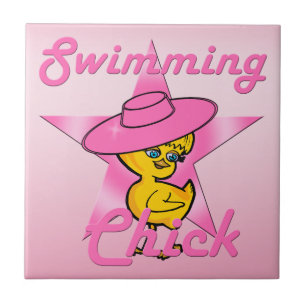 Swimming Chick #8 Tile