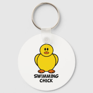 Swimming Chick Key Ring