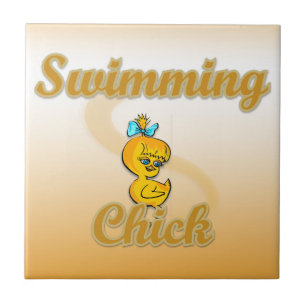 Swimming Chick Tile