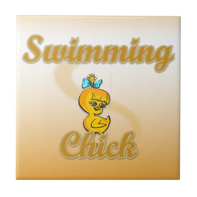 Swimming Chick Tile (Front)