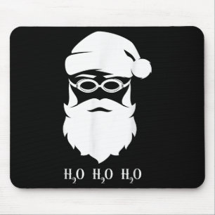 Swimming Christmas Santa Claus H20 Swimmer Xmas Mouse Mat