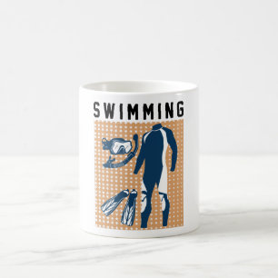 Swimming Clothes and Goggles Coffee Mug