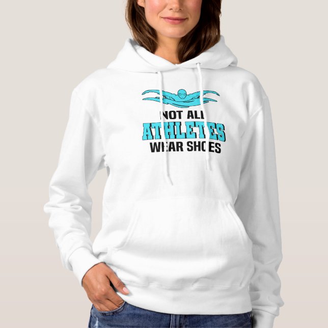 Swimming Club Swimmer Swimming Instructor Hoodie (Front)