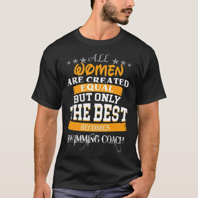SWIMMING COACH BEST cool bike  T-Shirt (Front)