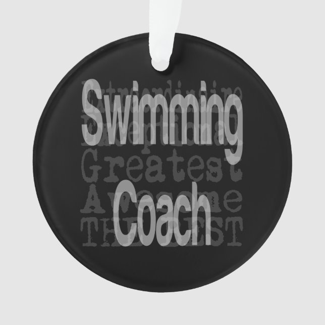 Swimming Coach Extraordinaire Ornament (Front)