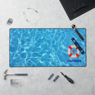 Swimming Coach Pool Lifesaver Desk Mat