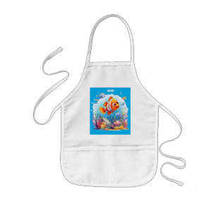 SWIMMING COLORFUL FISHES FOR KIDS APRON
