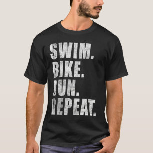 SWIMMING CYCLING RUNNING KONA 2023 TRIATHLETE MENS T-Shirt