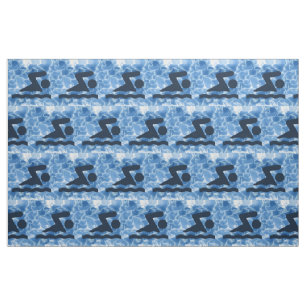 Swimming Design Fabric