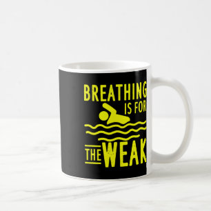 Swimming Design For Swim Team Swimmer - Breathing  Coffee Mug