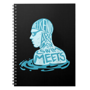Swimming Design Gift For Swimmer Summer Gift Notebook