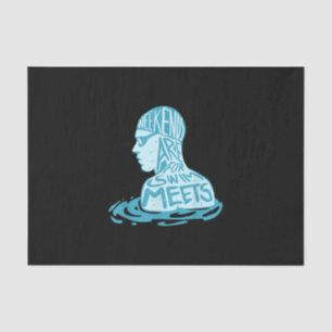 Swimming Design Gift For Swimmer Summer Gift Tissue Paper