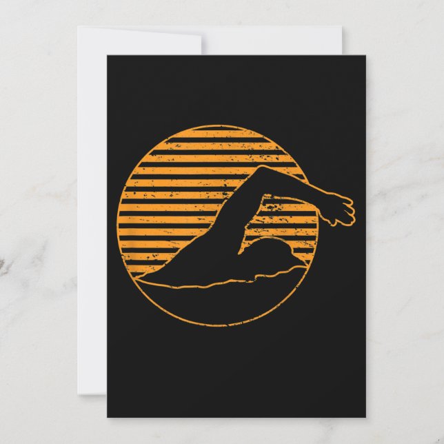 Swimming Design Gift For Swimming Lover Holiday Card (Front)