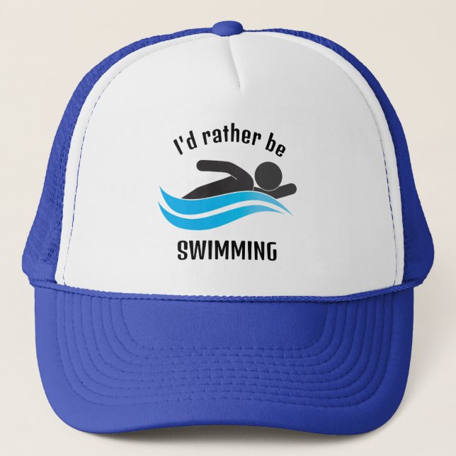 Swimming Design Hat (Front)