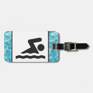 Swimming  Design Luggage Tags