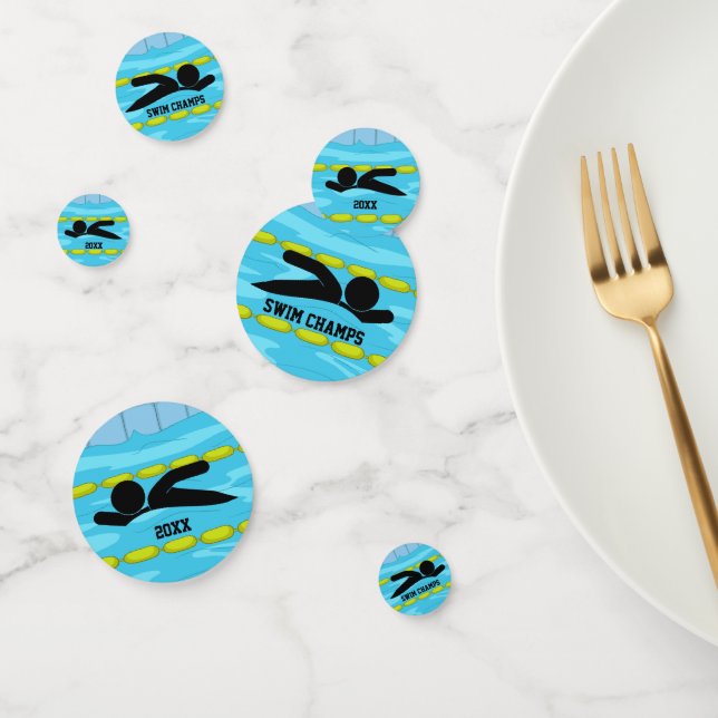 Swimming Design Table Confetti (Group)