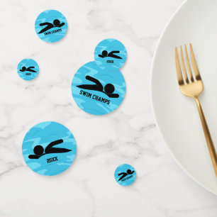 Swimming Design Table Confetti