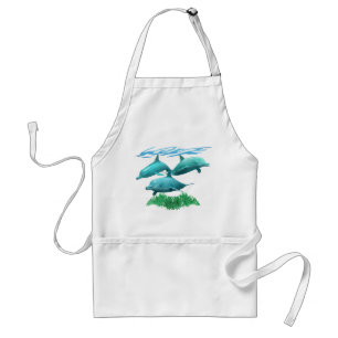 Swimming Dolphins Standard Apron
