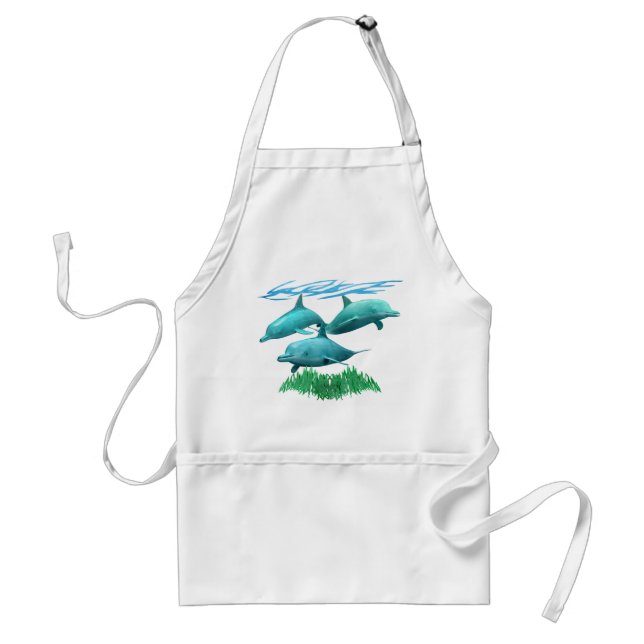 Swimming Dolphins Standard Apron (Front)