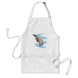 swimming duckbilled platypus standard apron