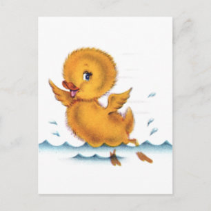 Swimming Duckie Postcard