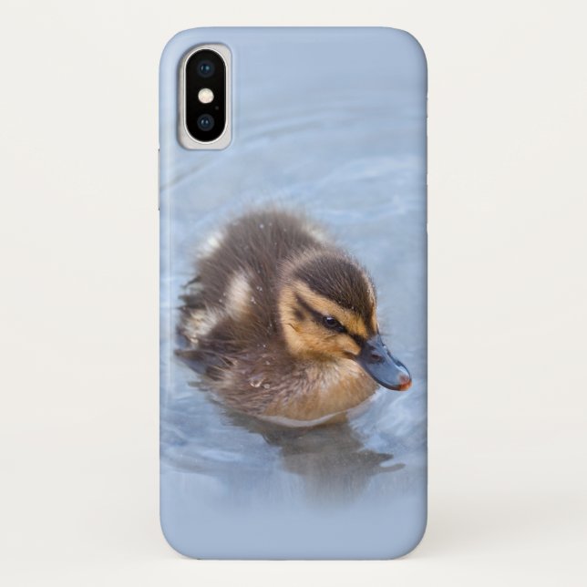 Swimming Duckling iPhone X Case (Back)