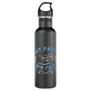 Swimming - Eat Pasta Swim Fasta 710 Ml Water Bottle