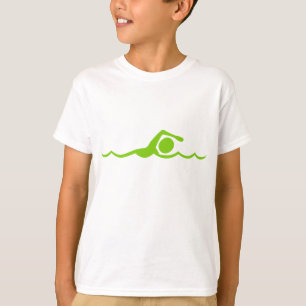 Swimming Figure - Martian Green T-Shirt