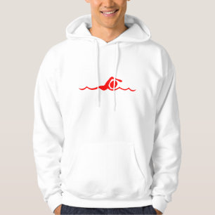 Swimming Figure - Red Hoodie