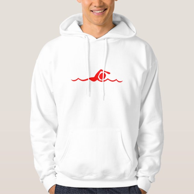 Swimming Figure - Red Hoodie (Front)